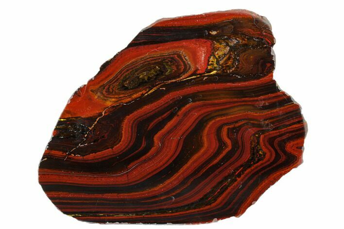 Polished Tiger Iron Stromatolite Slab - Billion Years #178765